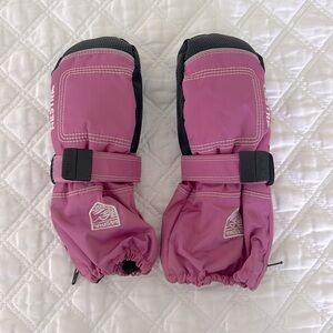 Like new Pink Hestra ski mittens-Size 2